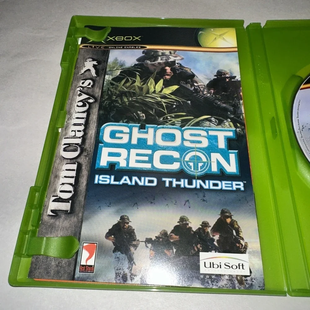 Tom Clancy's Ghost Recon: Island Thunder (Xbox, 2003) Complete w/ Manual CIB